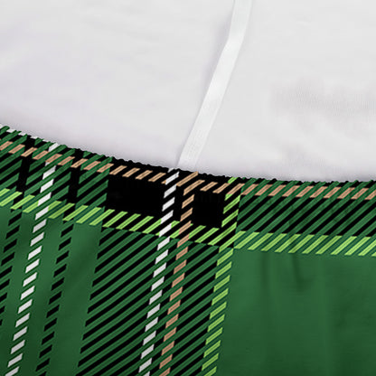 Green Stewart Tartan Pattern Print Sofa Cover