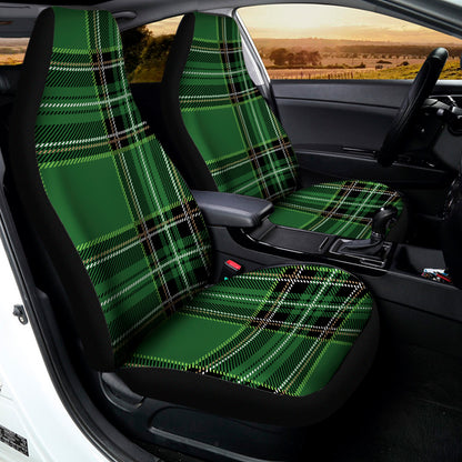 Green Stewart Tartan Pattern Print Universal Fit Car Seat Covers