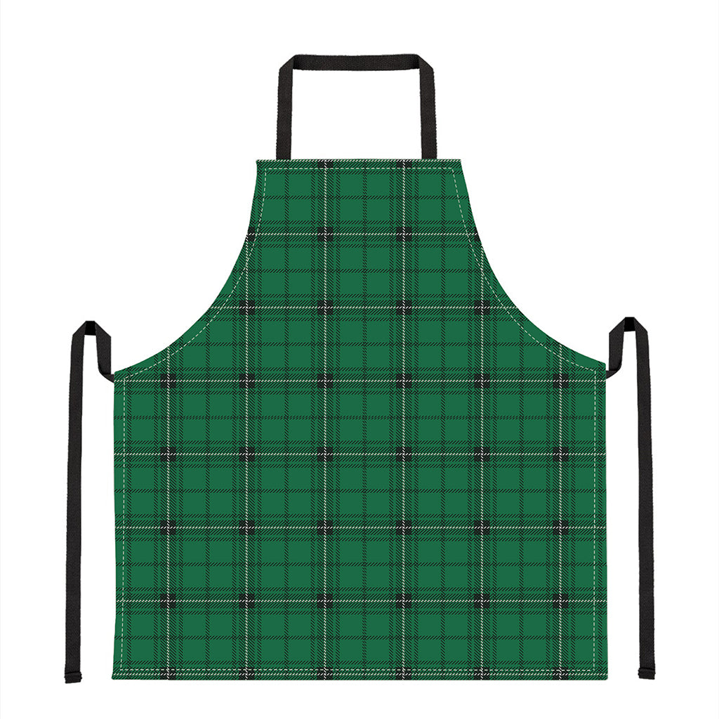 Green Stewart Tartan Print Apron