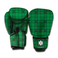 Green Stewart Tartan Print Boxing Gloves