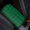 Green Stewart Tartan Print Car Center Console Cover