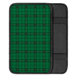 Green Stewart Tartan Print Car Center Console Cover