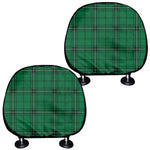 Green Stewart Tartan Print Car Headrest Covers