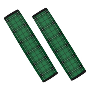 Green Stewart Tartan Print Car Seat Belt Covers