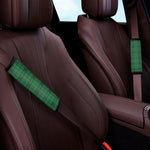 Green Stewart Tartan Print Car Seat Belt Covers