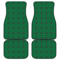 Green Stewart Tartan Print Front and Back Car Floor Mats