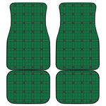 Green Stewart Tartan Print Front and Back Car Floor Mats