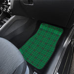 Green Stewart Tartan Print Front Car Floor Mats