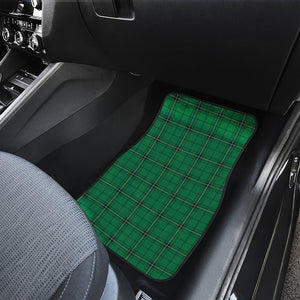 Green Stewart Tartan Print Front Car Floor Mats