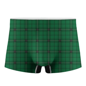 Green Stewart Tartan Print Men's Boxer Briefs