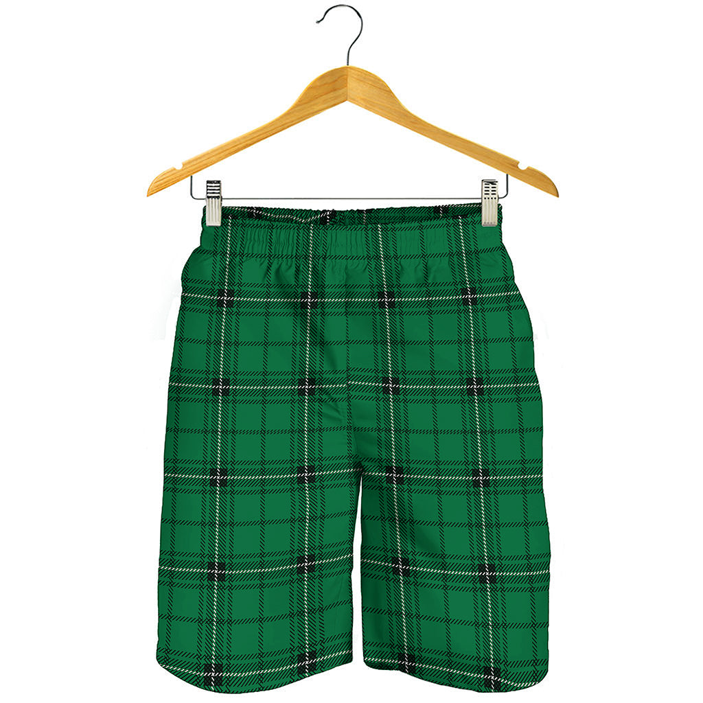 Green Stewart Tartan Print Men's Shorts