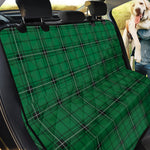 Green Stewart Tartan Print Pet Car Back Seat Cover