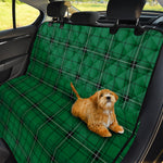 Green Stewart Tartan Print Pet Car Back Seat Cover