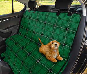 Green Stewart Tartan Print Pet Car Back Seat Cover