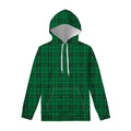Green Stewart Tartan Print Pullover Hoodie