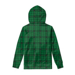 Green Stewart Tartan Print Pullover Hoodie