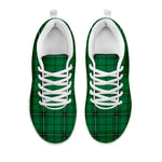 Green Stewart Tartan Print White Sneakers