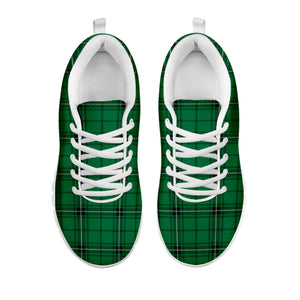 Green Stewart Tartan Print White Sneakers