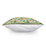 Green Striped Donut Pattern Print Pillow Cover