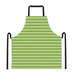Green Striped Pattern Print Apron