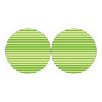 Green Striped Pattern Print Car Coasters