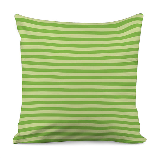 Green Striped Pattern Print Pillow Cover