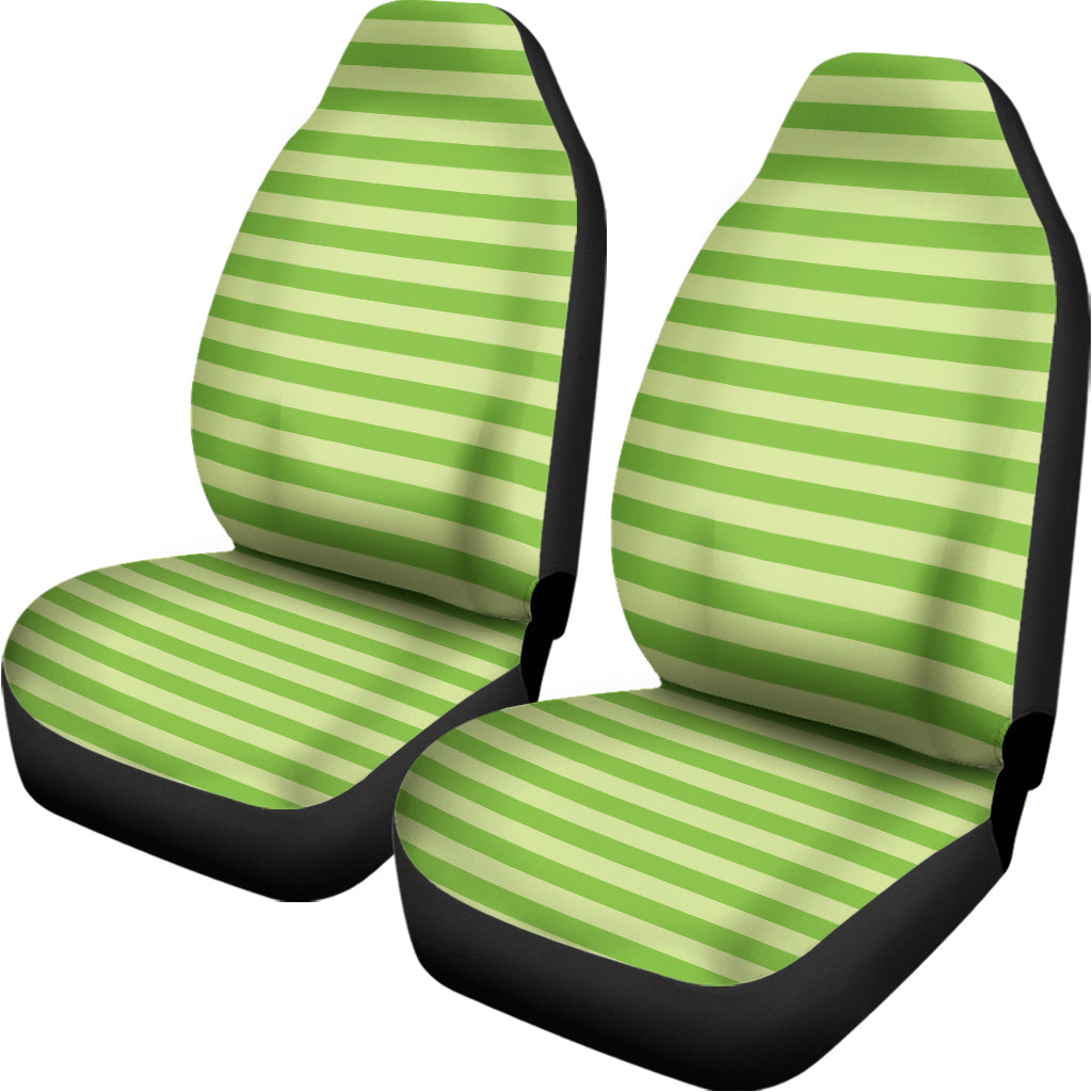 Green Striped Pattern Print Universal Fit Car Seat Covers