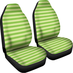 Green Striped Pattern Print Universal Fit Car Seat Covers