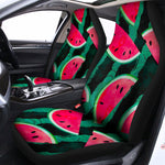 Green Striped Watermelon Pattern Print Universal Fit Car Seat Covers