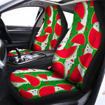 Green Stripes Watermelon Pattern Print Universal Fit Car Seat Covers