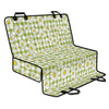 Green Tartan Daisy Pattern Print Pet Car Back Seat Cover