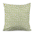 Green Tartan Daisy Pattern Print Pillow Cover