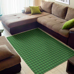 Green Tartan Saint Patrick's Day Print Area Rug