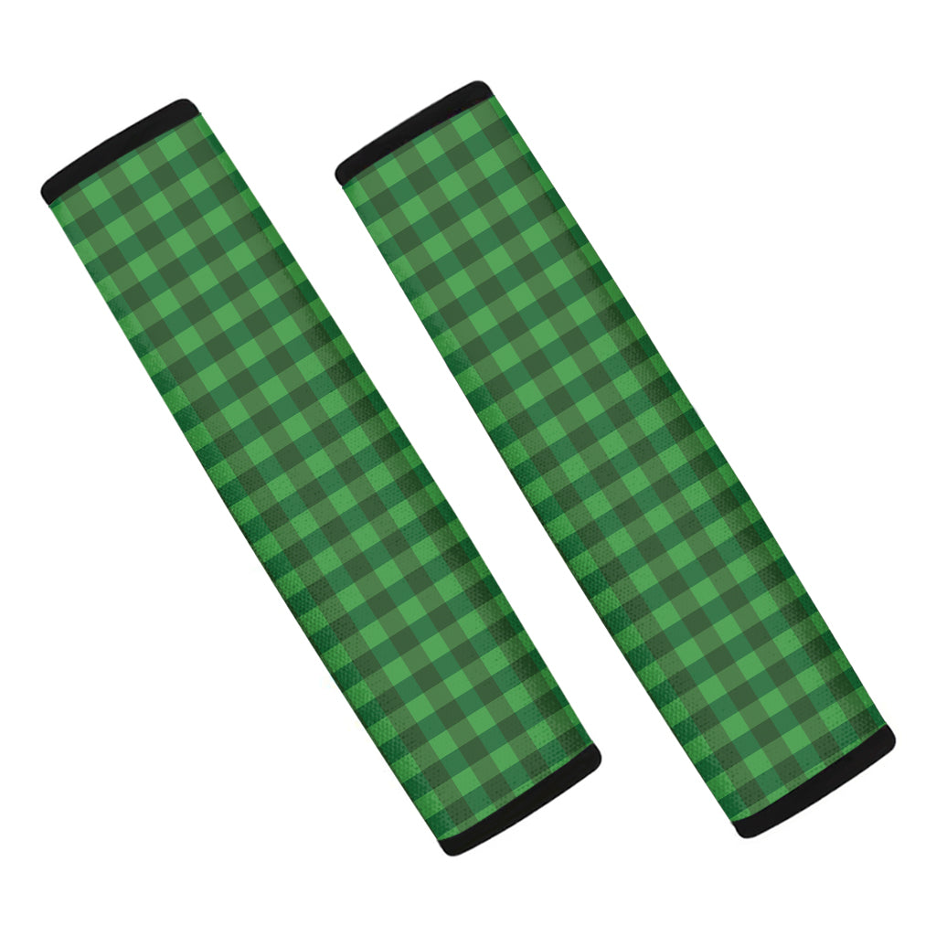 Green Tartan Saint Patrick's Day Print Car Seat Belt Covers