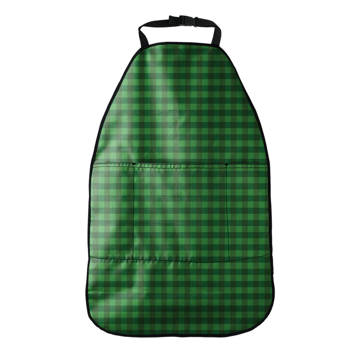 Green Tartan Saint Patrick's Day Print Car Seat Organizers