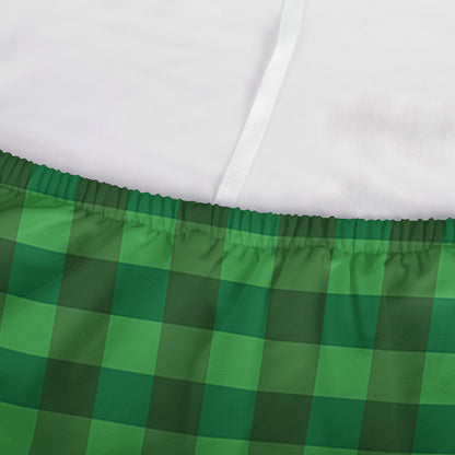 Green Tartan Saint Patrick's Day Print Sofa Cover