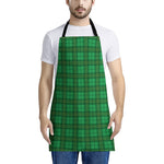 Green Tartan St. Patrick's Day Print Apron