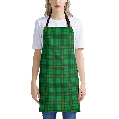 Green Tartan St. Patrick's Day Print Apron