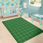 Green Tartan St. Patrick's Day Print Area Rug