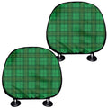 Green Tartan St. Patrick's Day Print Car Headrest Covers