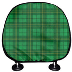 Green Tartan St. Patrick's Day Print Car Headrest Covers