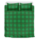 Green Tartan St. Patrick's Day Print Duvet Cover Bedding Set