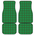 Green Tartan St. Patrick's Day Print Front and Back Car Floor Mats