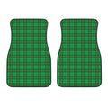 Green Tartan St. Patrick's Day Print Front Car Floor Mats
