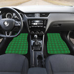 Green Tartan St. Patrick's Day Print Front Car Floor Mats