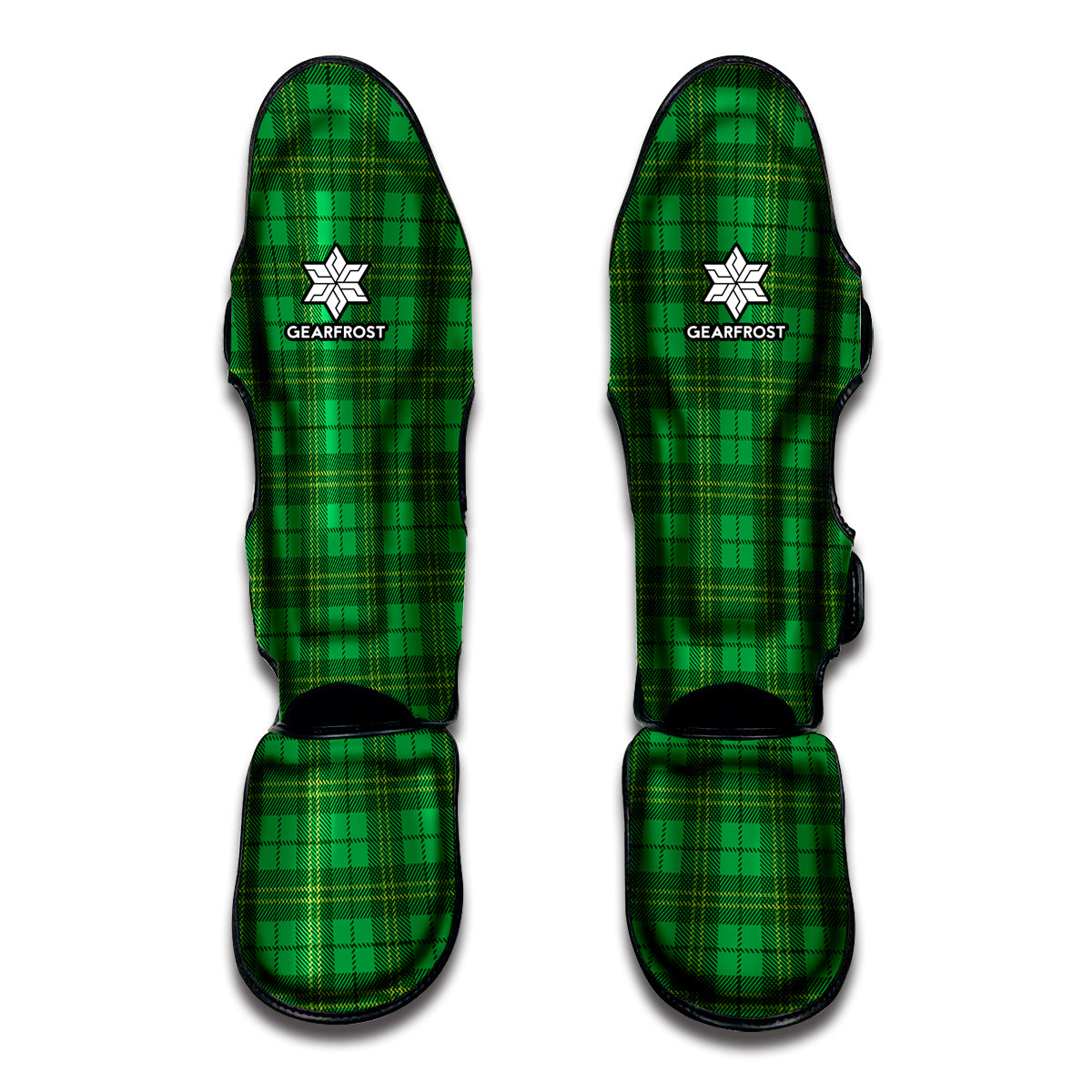 Green Tartan St. Patrick's Day Print Muay Thai Shin Guard