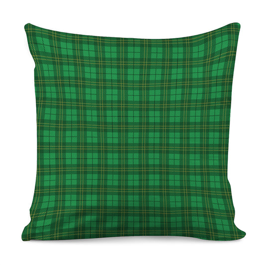 Green Tartan St. Patrick's Day Print Pillow Cover