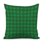 Green Tartan St. Patrick's Day Print Pillow Cover