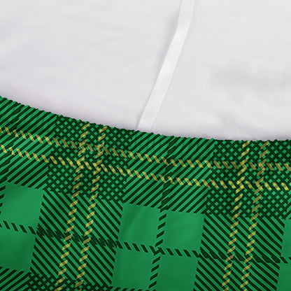 Green Tartan St. Patrick's Day Print Sofa Cover