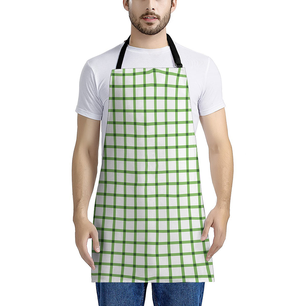 Green Tattersall Pattern Print Apron